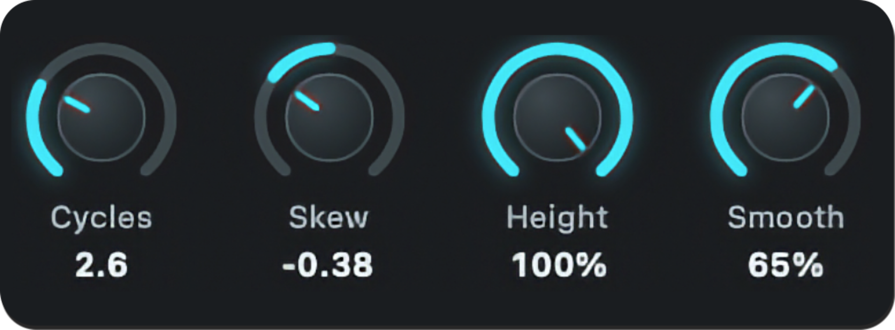 Graphite curve-warping controls for experimental waveshaping distortion